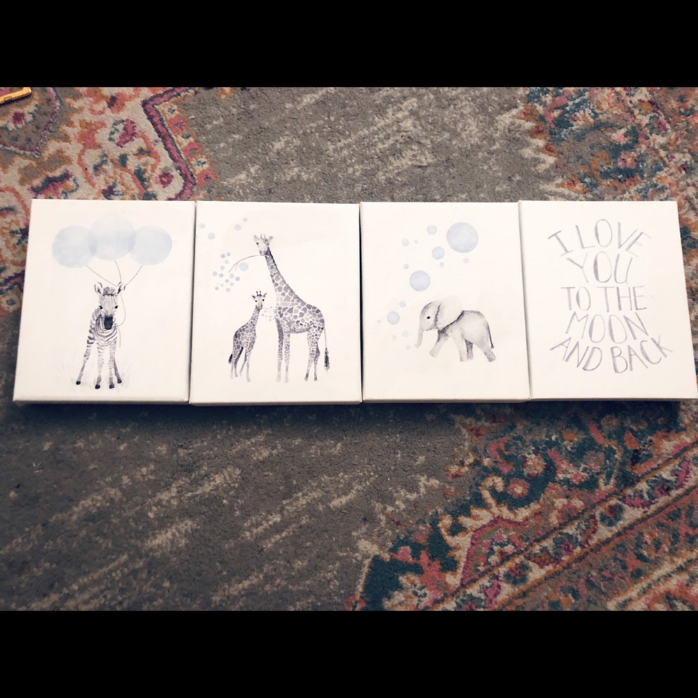 Nursery Room Canvas Art set